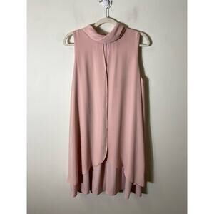 Ivanka Trump Pink Sleeveless Baby Doll Knee Length Dress Sz 12